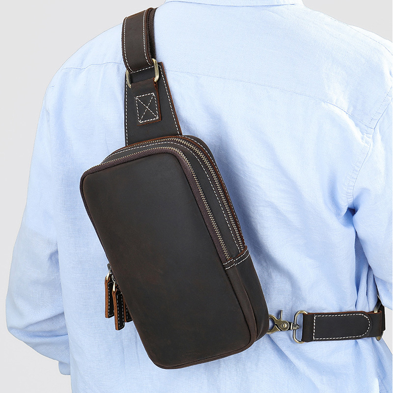 Tablet Shoulder Bag - Borsa da petto da uomo in