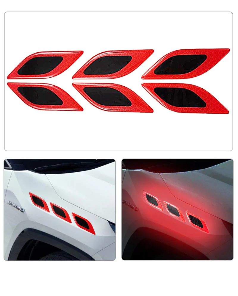 Tablet Accessories Set - 6 pezzi/set adesivi riflettenti per auto